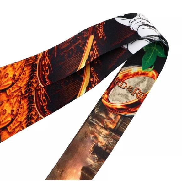 Warner Bros. Lord of the Rings Neck Lanyard & Clip Brown Fabric One Size Unisex - Picture 3 of 3